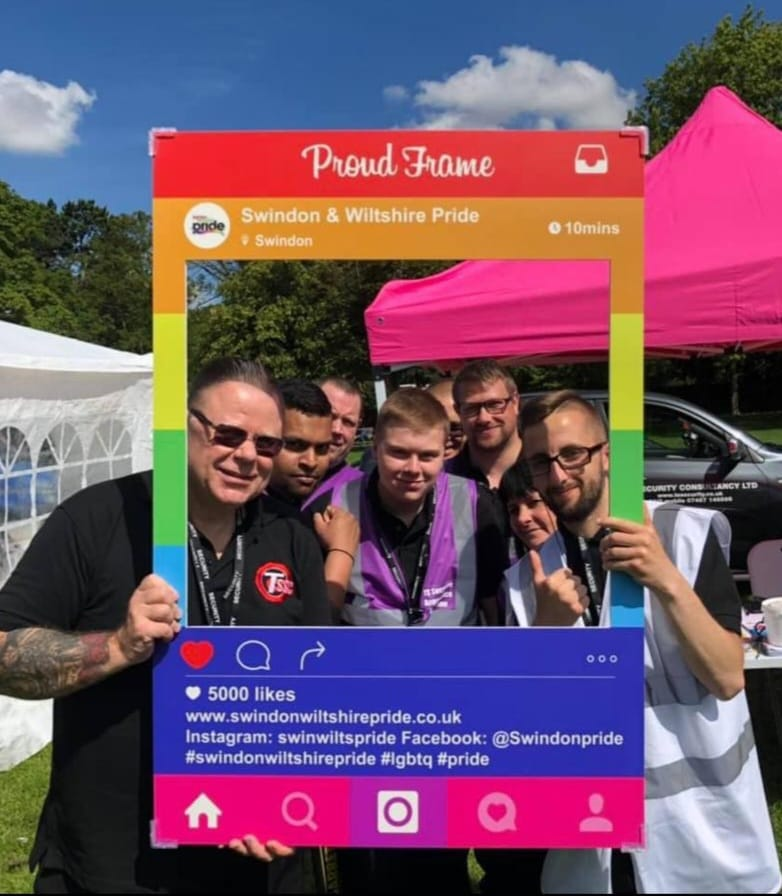 Wessex Security branded event gazebo